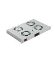 2 Noktadan Bağlantılı 19″ Rack Mount Fan Modülleri (Digital Termostat Kontrollü) 482x150x44